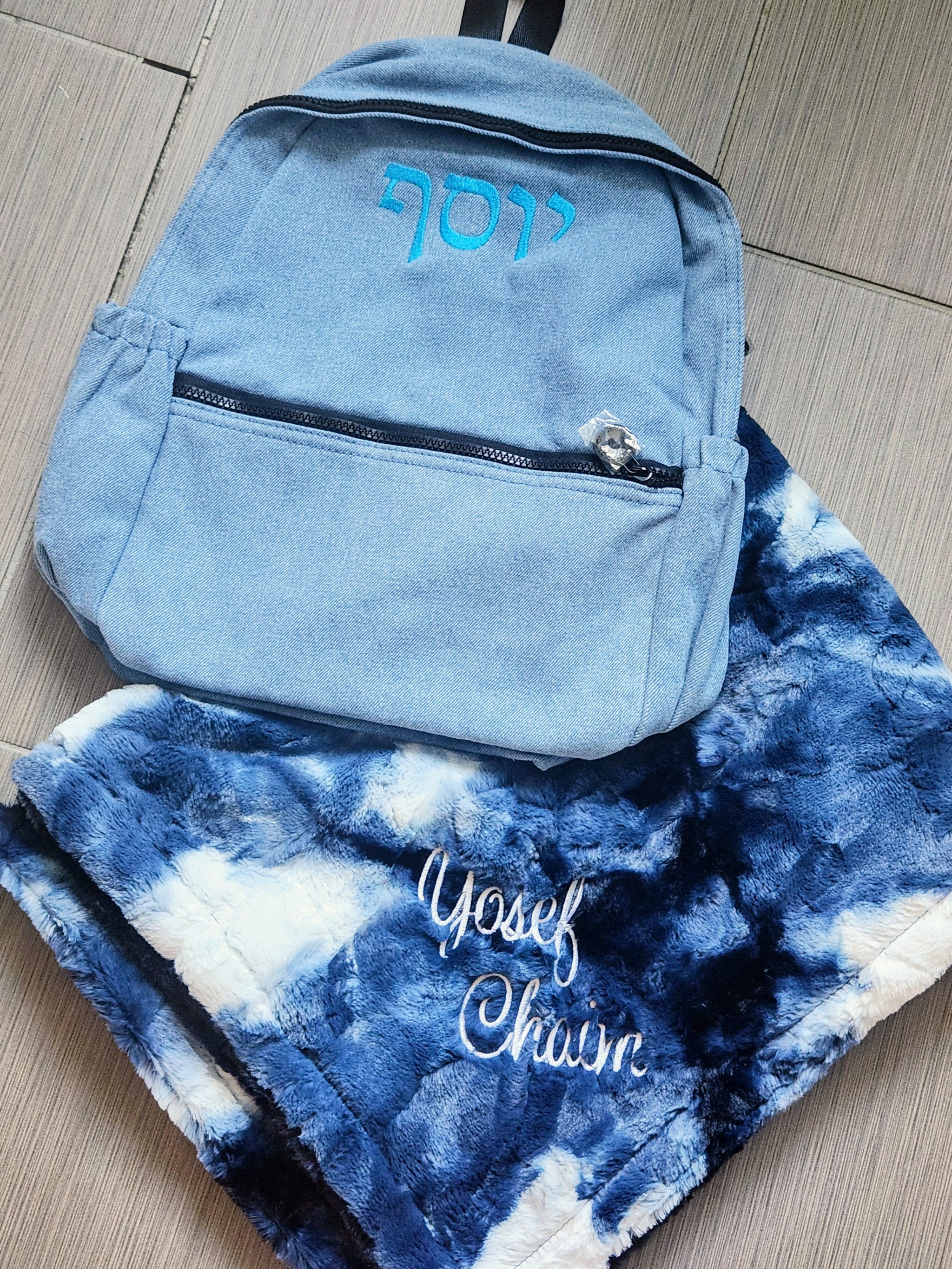 Sorbet Navy Boys Blanket