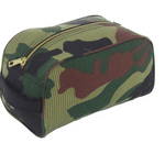 Woodland Camo Toiletry Bag w/ Gold Zipper