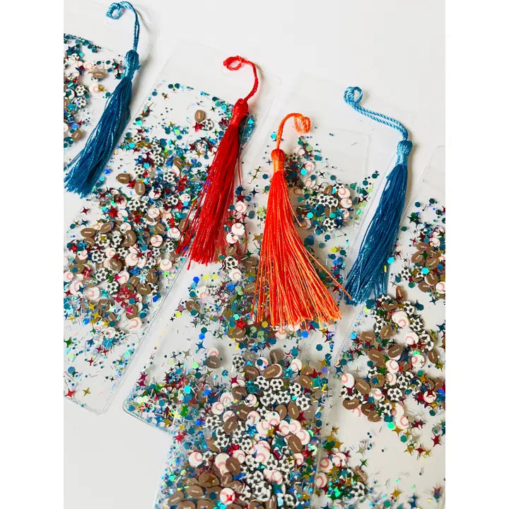 Sports Glitter Shaker Bookmark