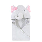 Pretty Elephant Polka Dots Girl Toddler Towel