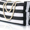 Black and White Beach Bag