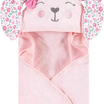 Flower Bunny Hooded Toddler Towel