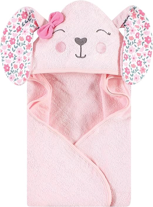 Flower Bunny Hooded Toddler Towel