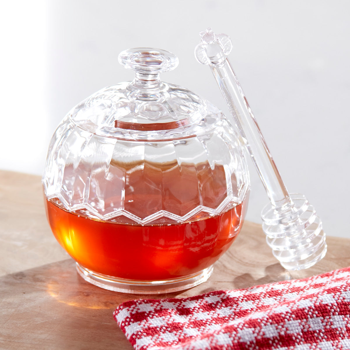 Honey Jar with Bee Tipped Comb