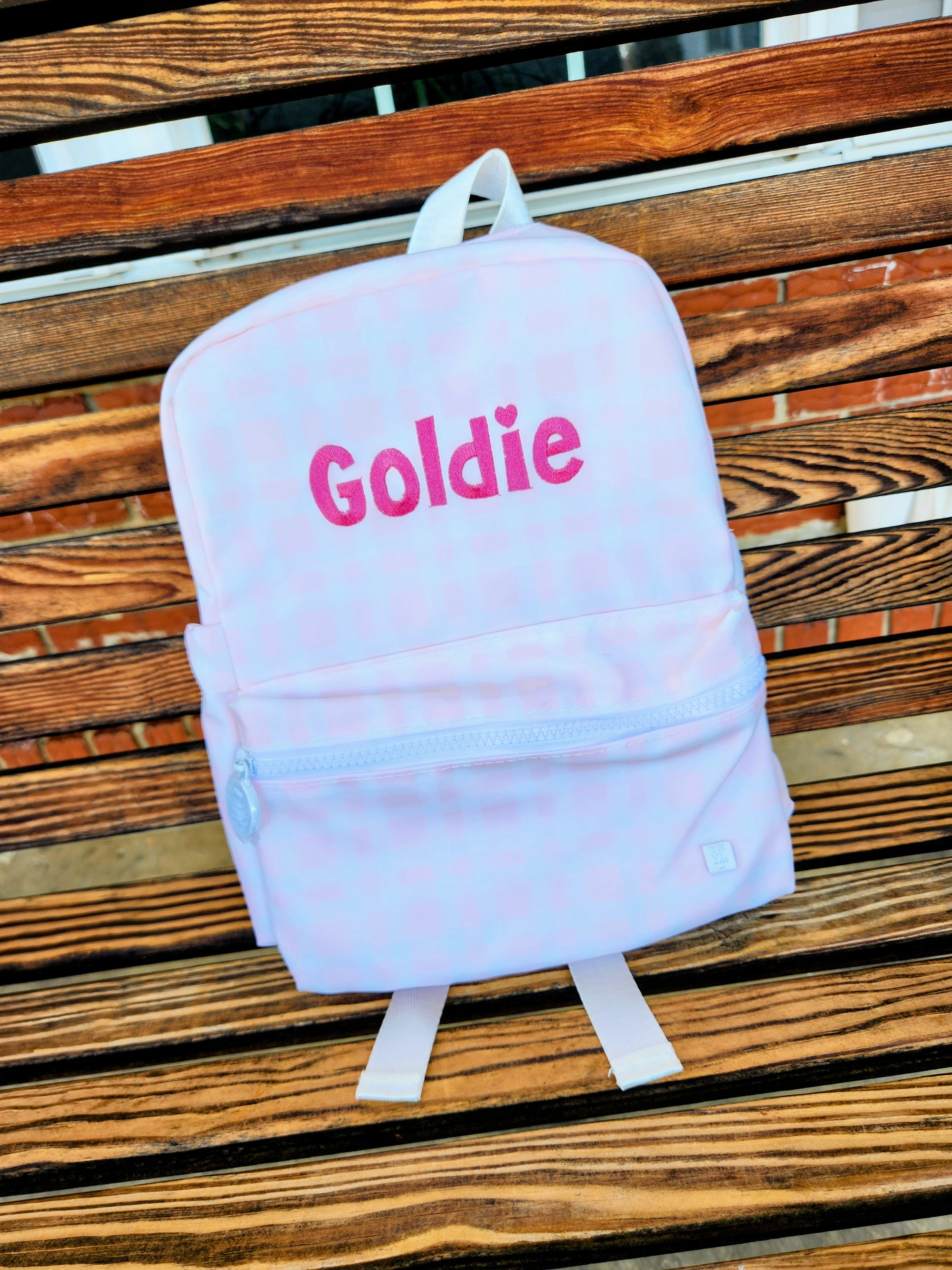 Pink Pimlico Plaid Mini Backpack