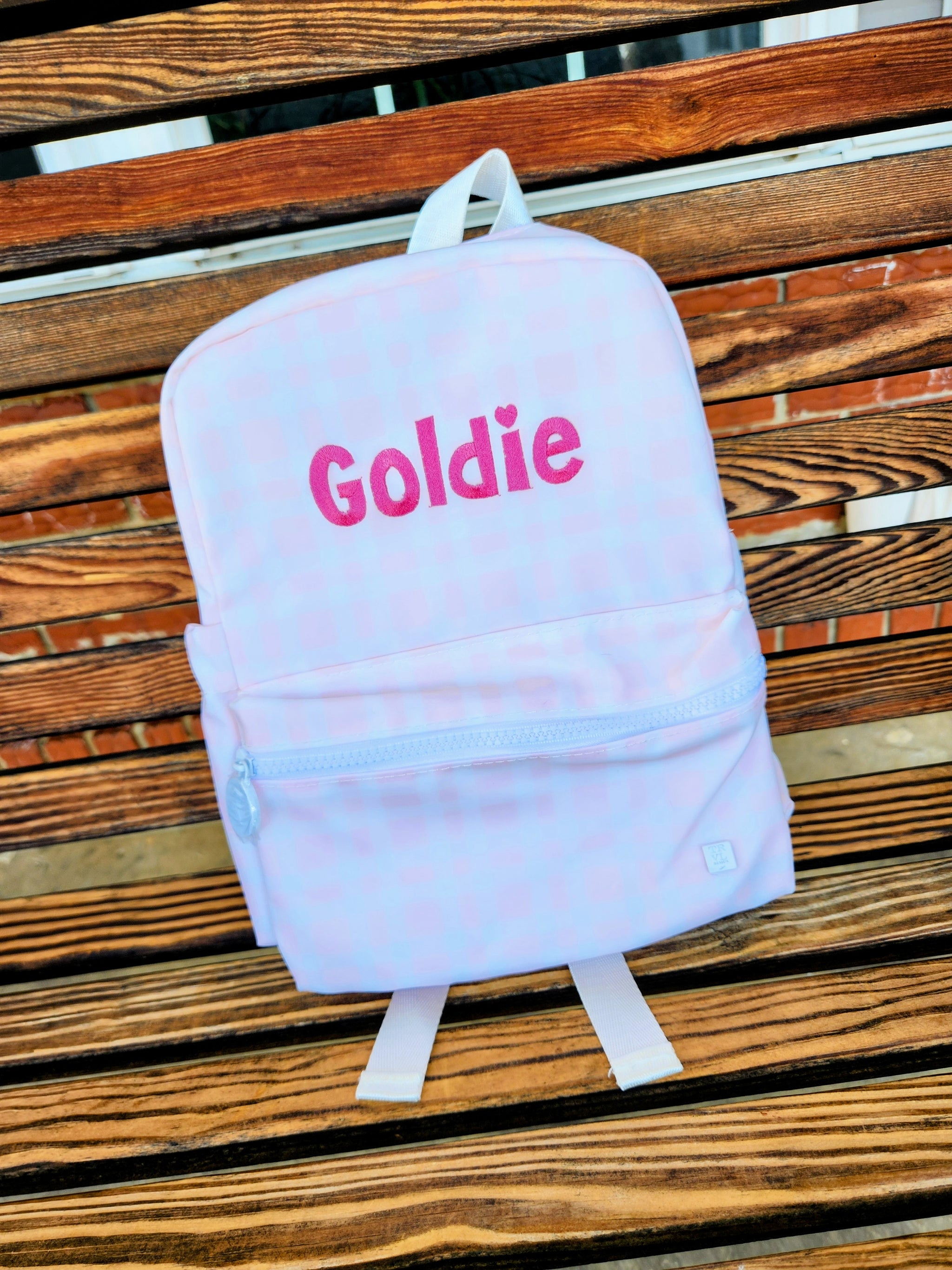 Pink Pimlico Plaid Mini Backpack