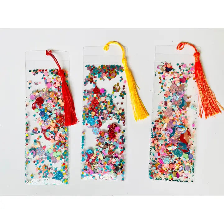 Happy Birthday Glitter Shaker Bookmark