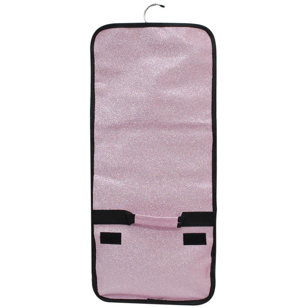 Light Pink Glitter Traveling Jewelry Toiletry Bag