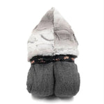 Ombre Gray Boys Girls Hooded Towel