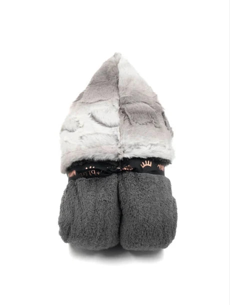 Ombre Gray Boys Girls Hooded Towel