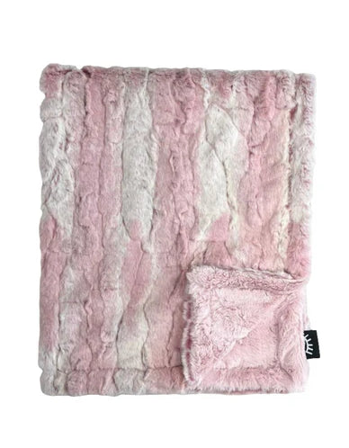 Celine Mauve Girls Minky Blanket