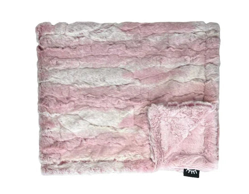Celine Mauve Girls Minky Blanket