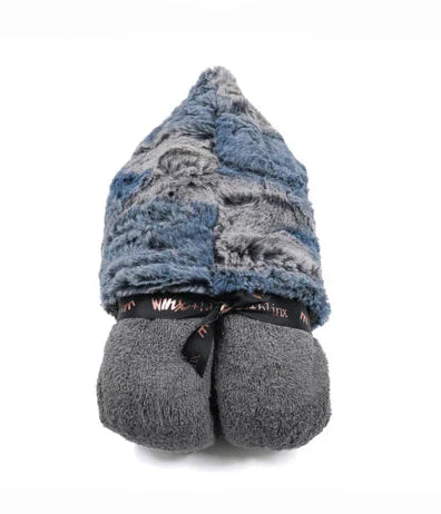 Ombre Navy on Gray Hooded Towel