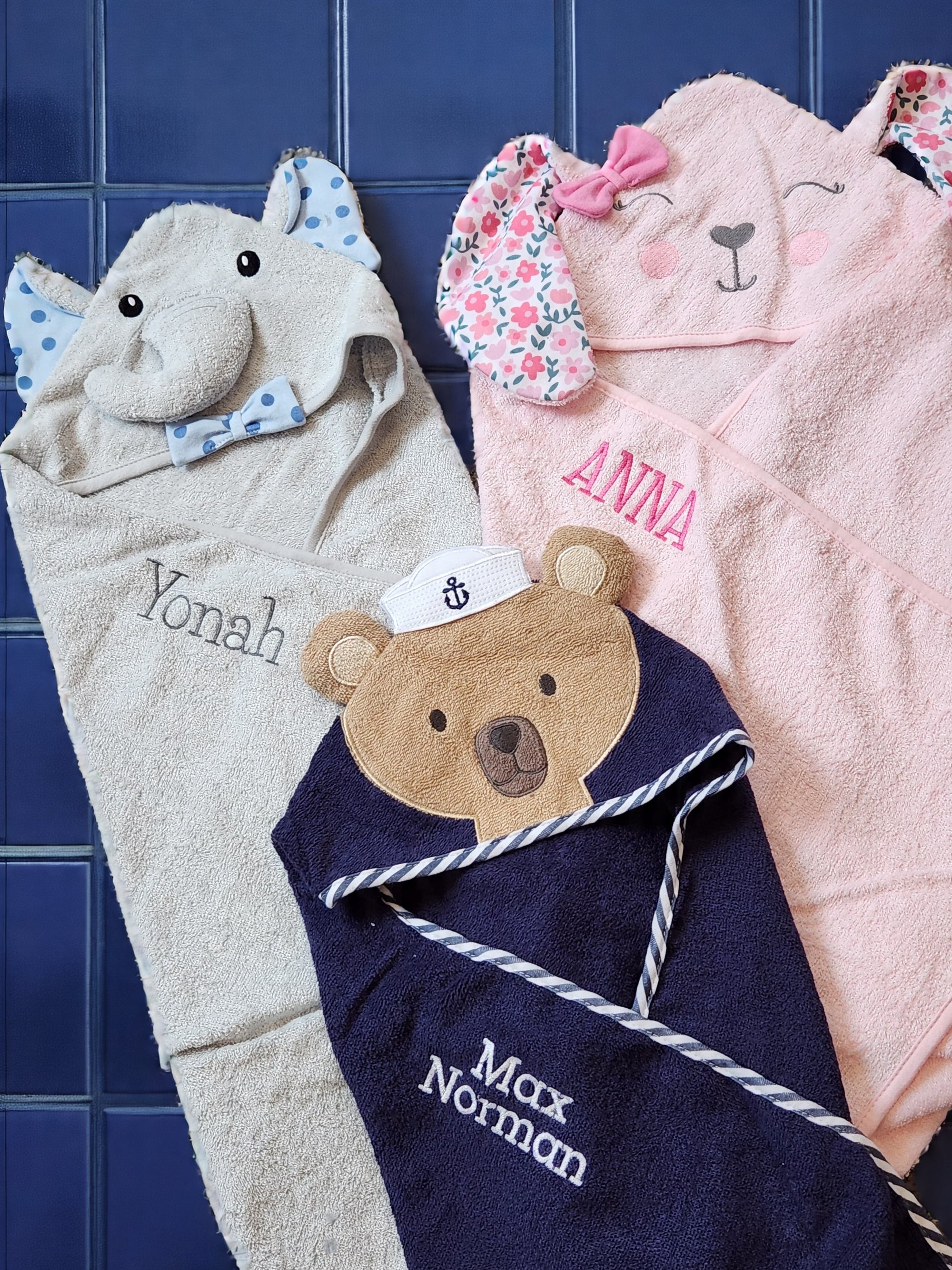 Sailor Bear Boy Toddler Hooded Towel