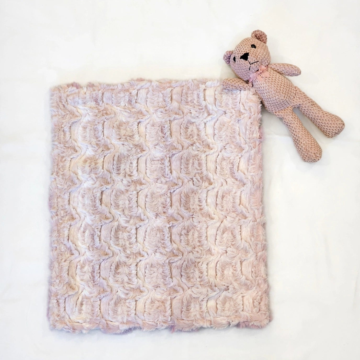 Pink Princess & Luxe Rosewater Girls Lovie With Teddy Bear