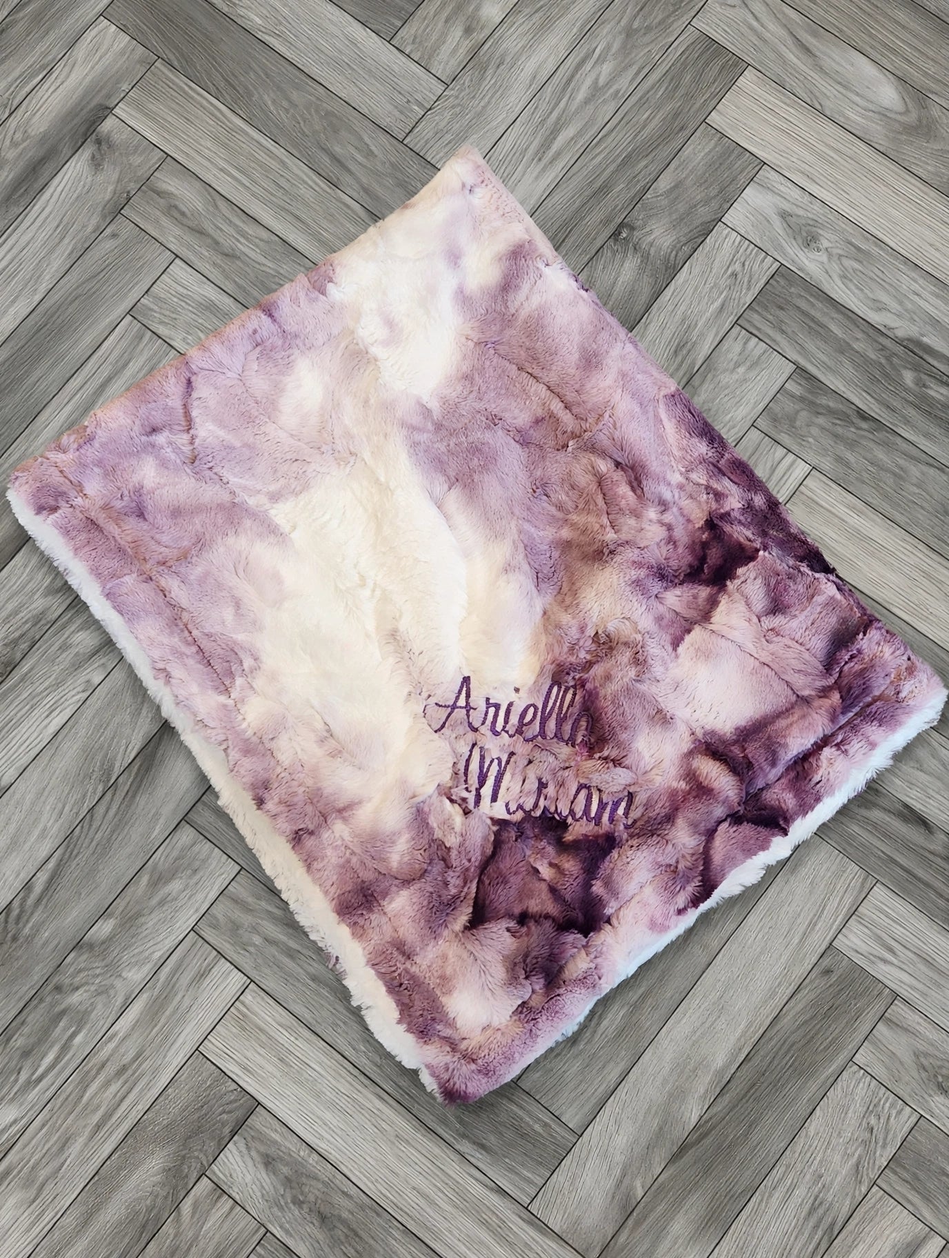 Sorbet Berry Minky Blanket