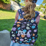 Smiley Faces Canvas Girls Backpack
