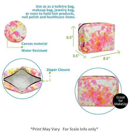 Tropical Tie Dye Toiletry Bag