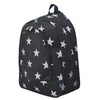 Black Glitter Superstar Canvas Backpack