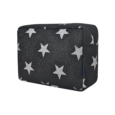 Black Glitter Super Star Toiletry Bag