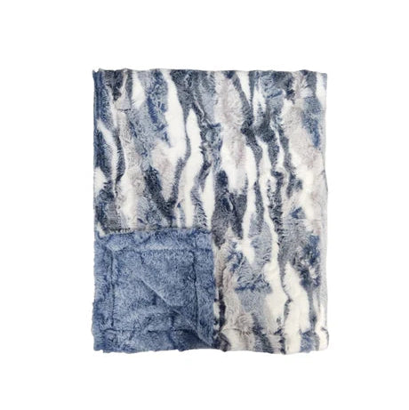 Himalayas Ocean Blue Boys Minky Blanket