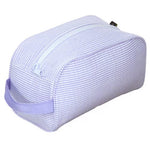 Purple Seersucker Toiletry Bag