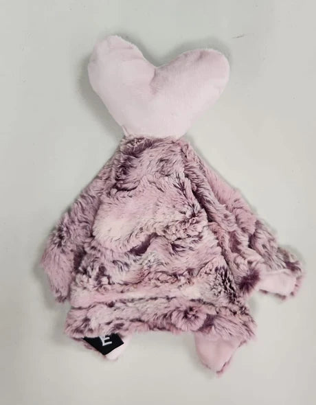 Wild Rabbit Mauve Heart Minky Lovey