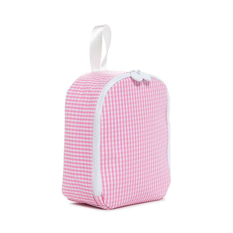 Pink Gingham Lunch Bag