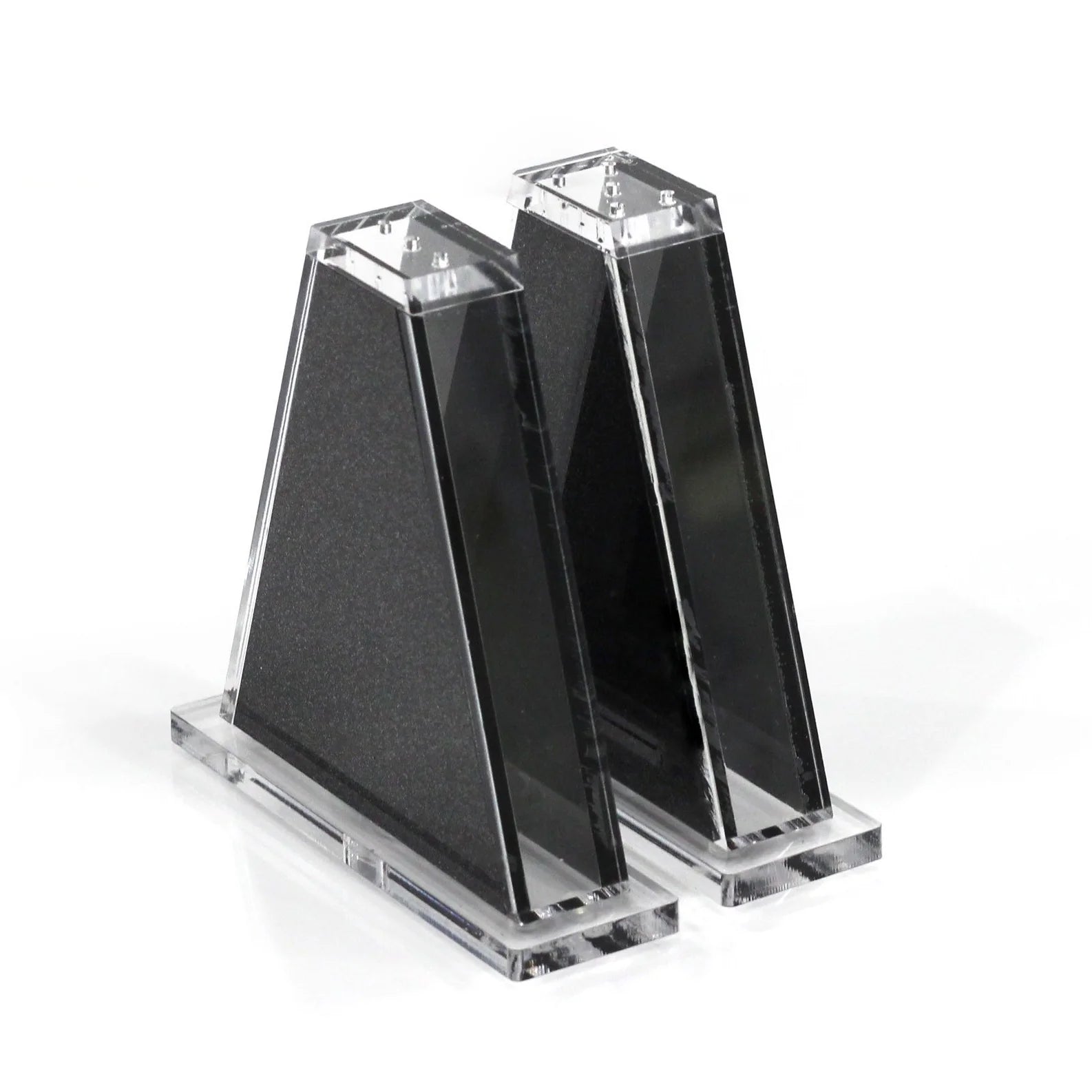 Black Glitter Triangle Salt Shakers