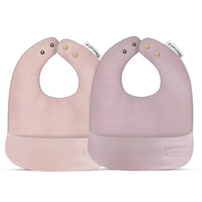 Blush Pink Leather Bib