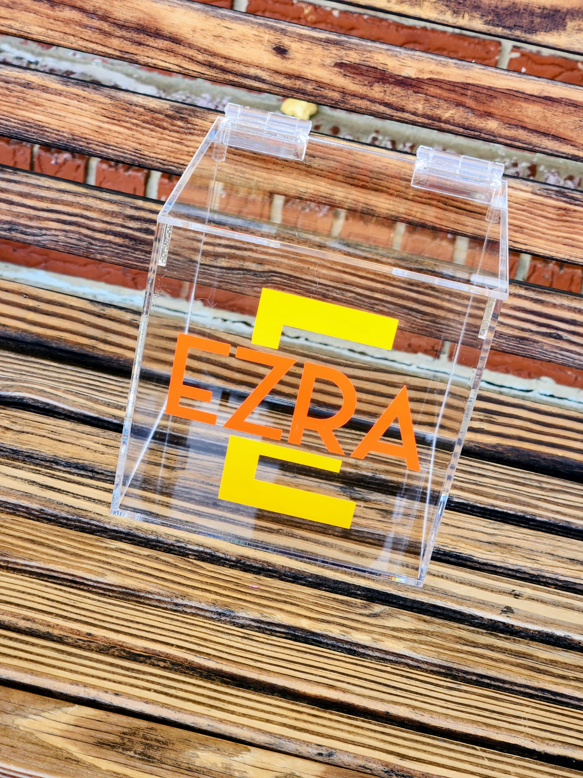 Initial and Name Lucite Box