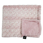 Princess Blush Pink Girls Minky Blanket
