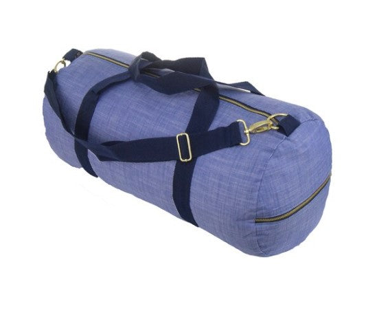 Blue Chambray Weekend Duffle