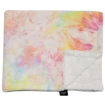 Rainbow Tie Dye Girls Minky Blanket