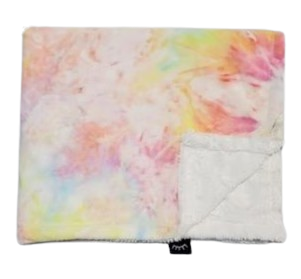 Rainbow Tie Dye Girls Minky Blanket
