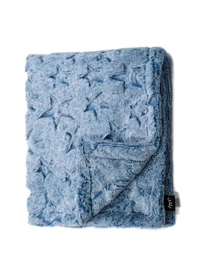 Stars Chambray Minky Blanket