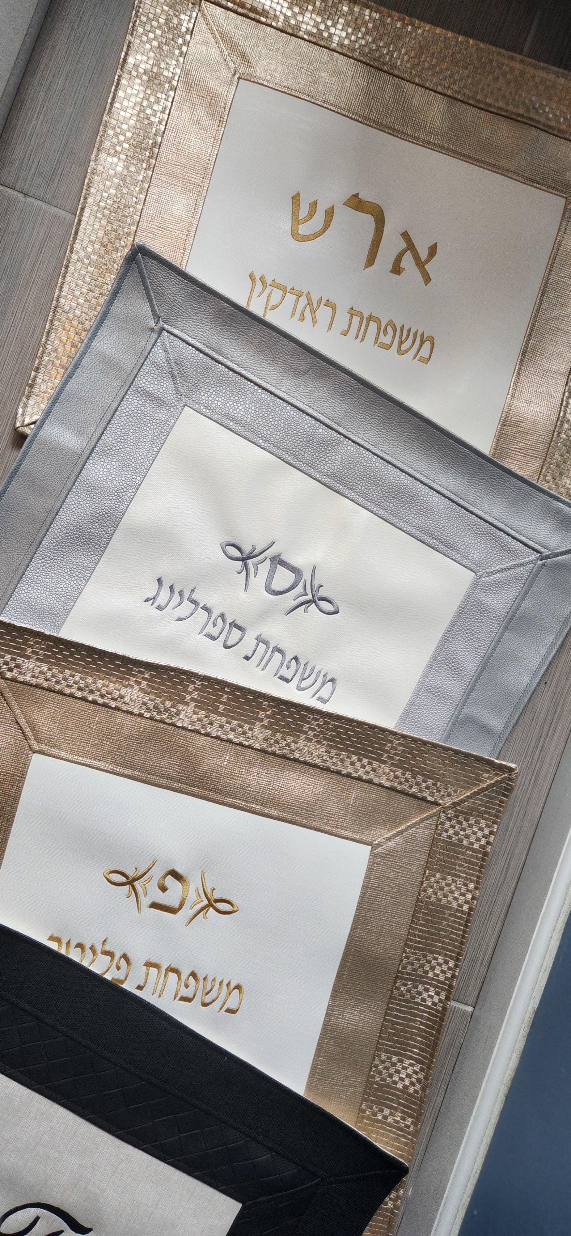 Silver Pebbles Challah Cover