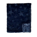 Midnight Stars Chambray Minky Blanket