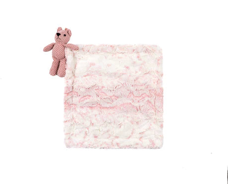 Owl Mauve Bear Minky Lovey