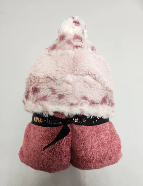 Nature Mauve Pink Girls Hooded Towel