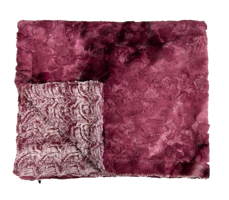 Smokey Princess Merlot Minky Blanket