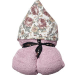 Floral Rose Girls Hooded Towel