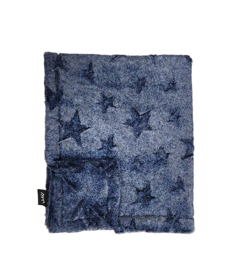 Navy Stars Chambray Boys Minky Blanket