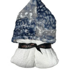 Cibirian Navy White Boys Hooded Towel