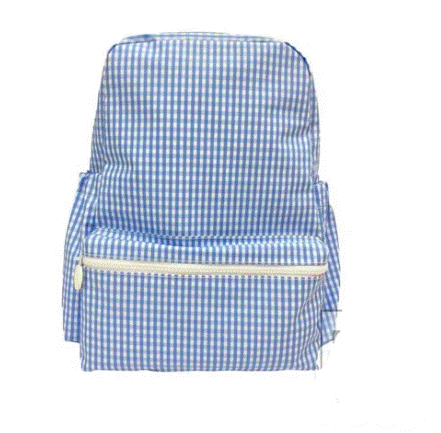 Sky Blue Gingham Backpack