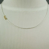 Two Toned Initial Necklace