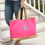 Hot Pink and Gold Tote