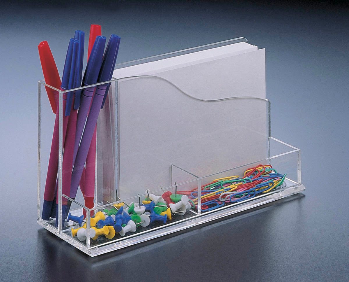 Lucite Desk Organizer