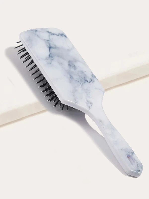 Square Marble Print Hair Brush