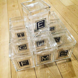Lucite Small Square Cookie Jar